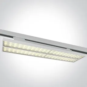 65168T - LED Linear adjustable track light, high lumen output ideal for shops and showrooms.