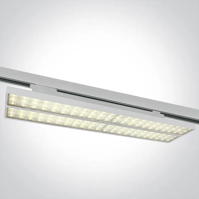 65168T - LED Linear adjustable track light, high lumen output ideal for shops and showrooms.