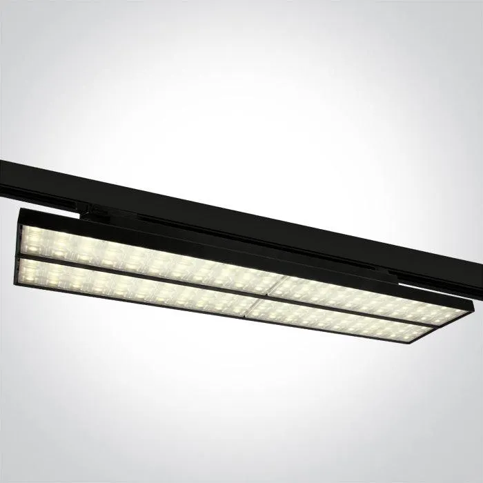 65168T - LED Linear adjustable track light, high lumen output ideal for shops and showrooms.