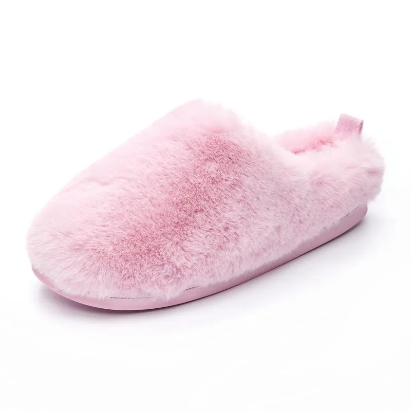 Ariana - Luxury Faux Fur Mule Slipper - Pink