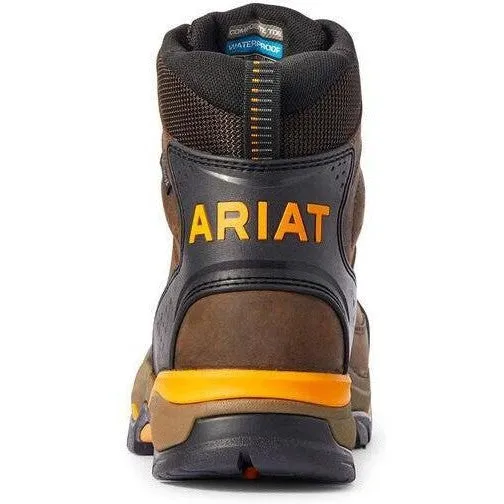 Ariat Men's Endeavor 6" Carbon Toe WP Work Boot - Brown - 10031591