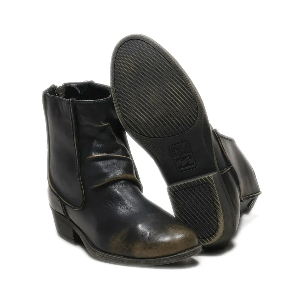 Billabong Ankle Boots Leather Brown Colour For Women