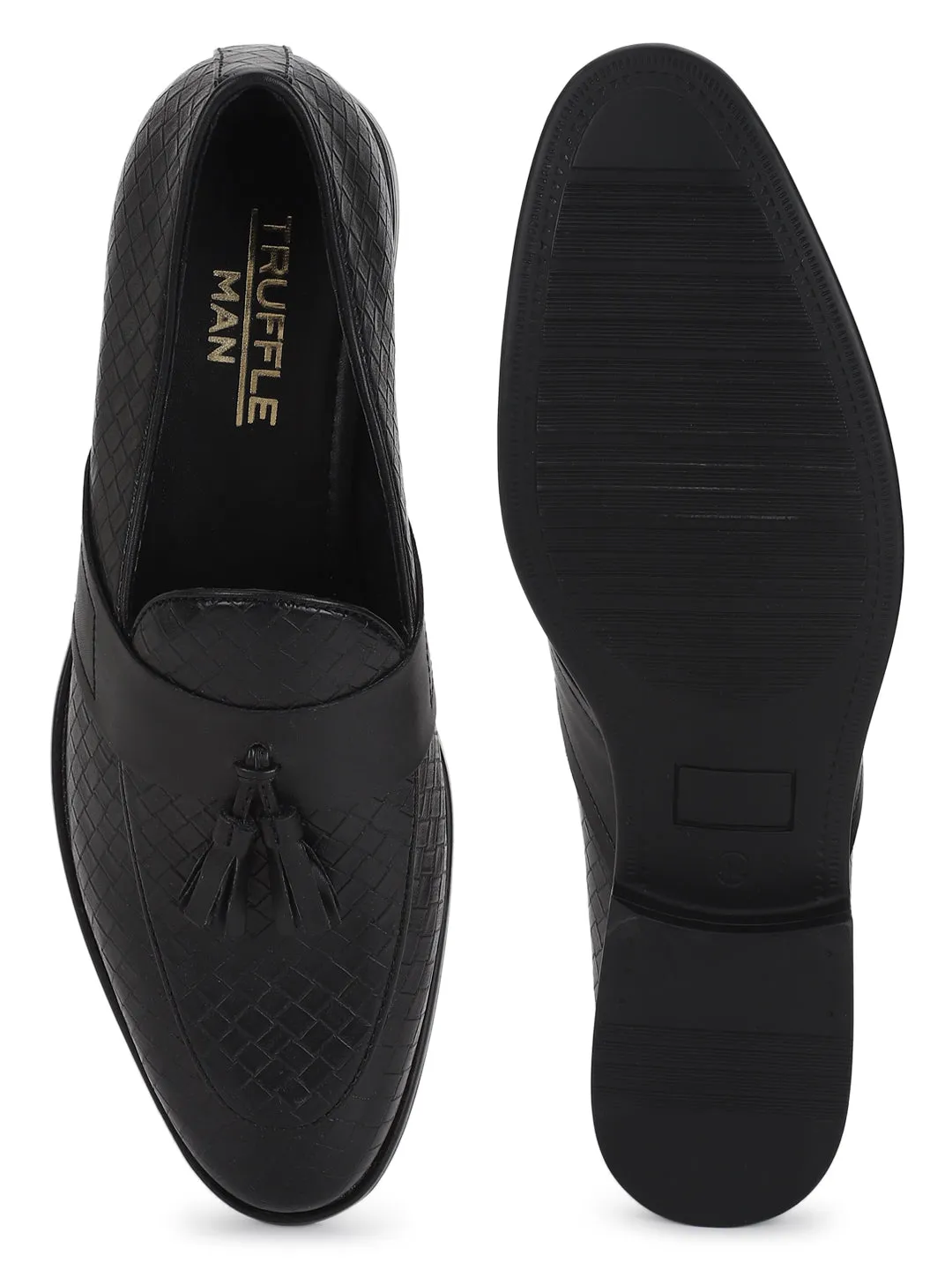 Black PU Men Loafers (TC-SM-5027-BLKPU)