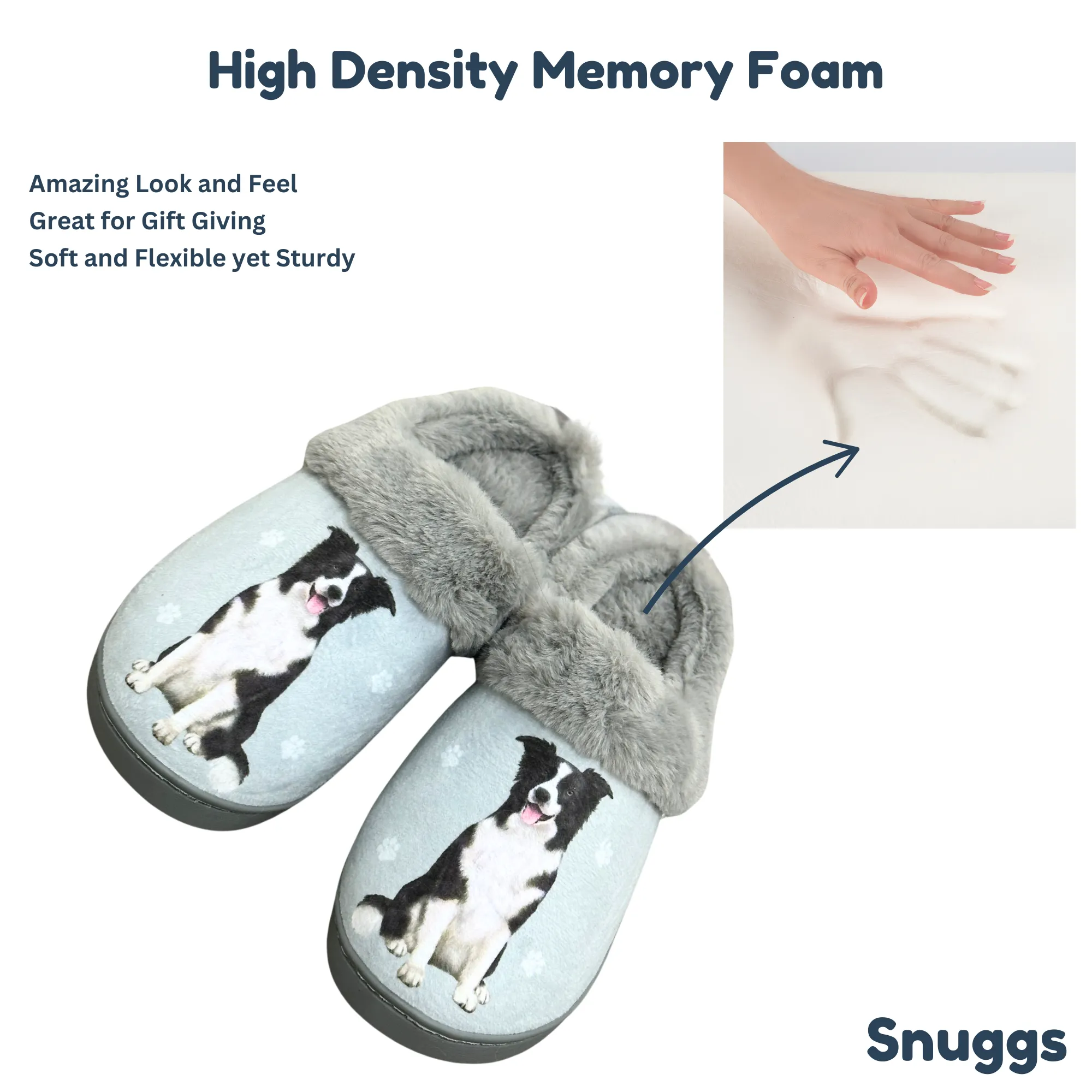 Border Collie Snuggs Slipper