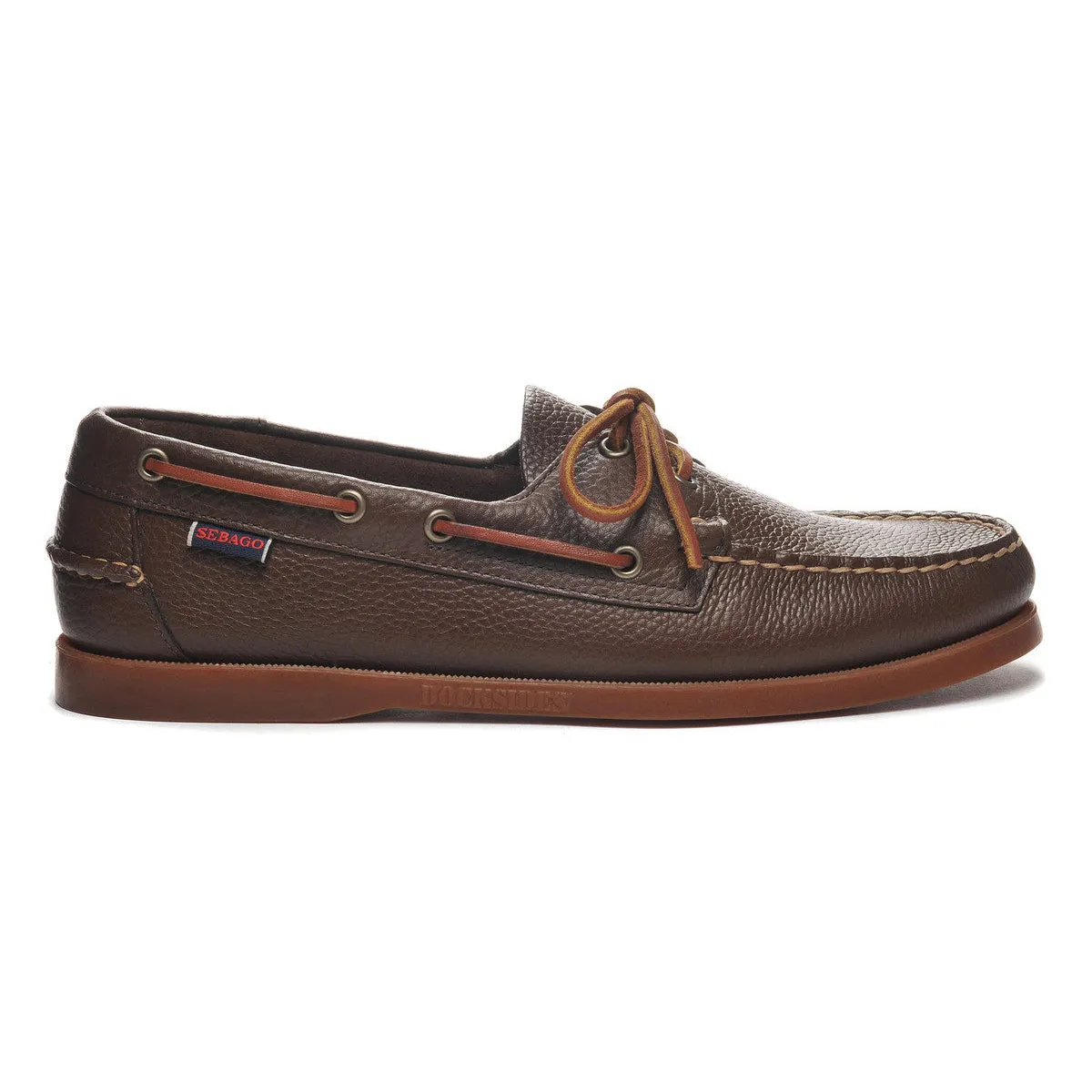 Brown Cognac Portland Martellato Boat Shoes