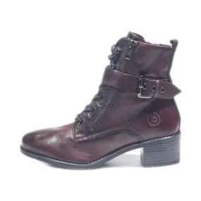 Bugatti Ankle Boots Leather Maroon Colour For Women