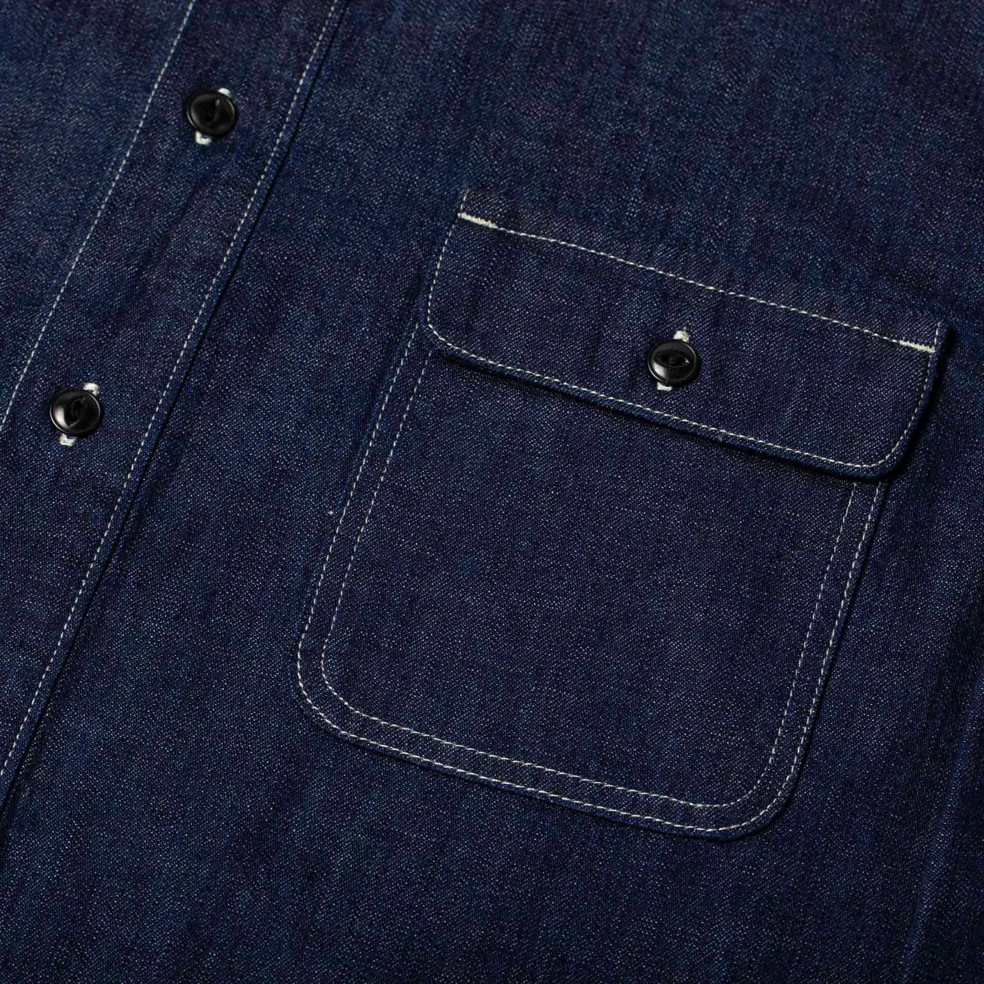 BWS-01 WORK SHIRT 8 oz. tinted denim [C/O]