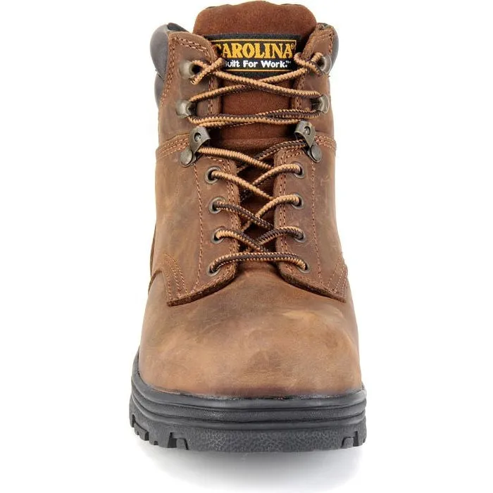 Carolina Men's Engineer 6" Steel Toe WP Slip Resist Work Boot -Brown- CA3526