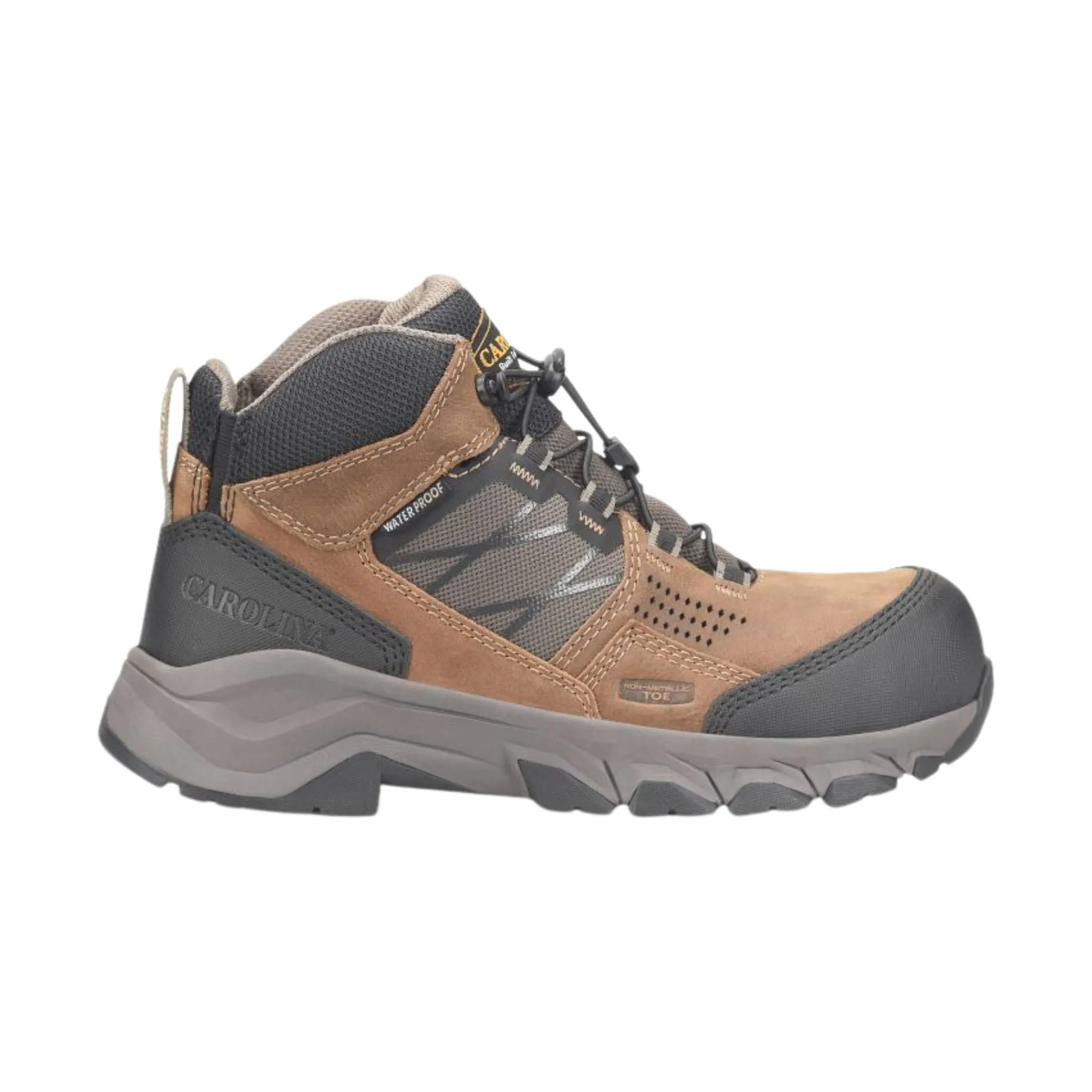 Carolina Men's Ironhide Ez Entry Composite Toe Waterproof Hiker Work Boots - Brown