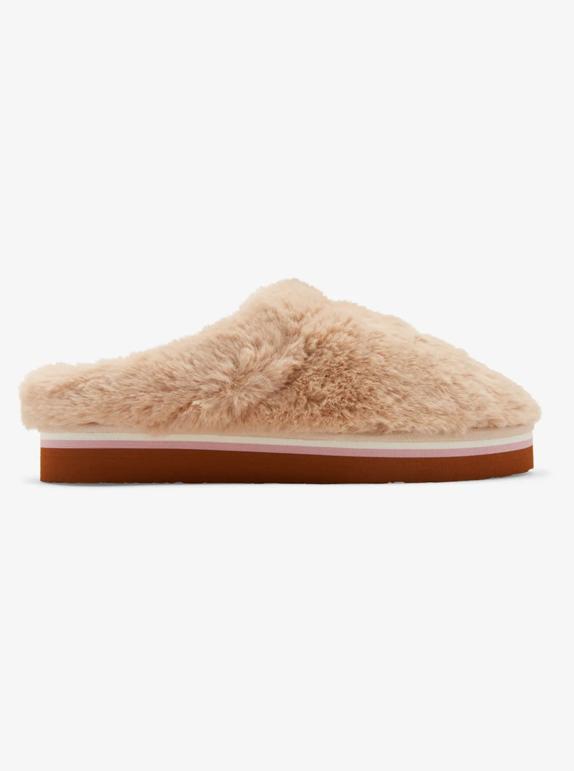 Chloe Kim Cozzee Mule Slippers - Light Brown