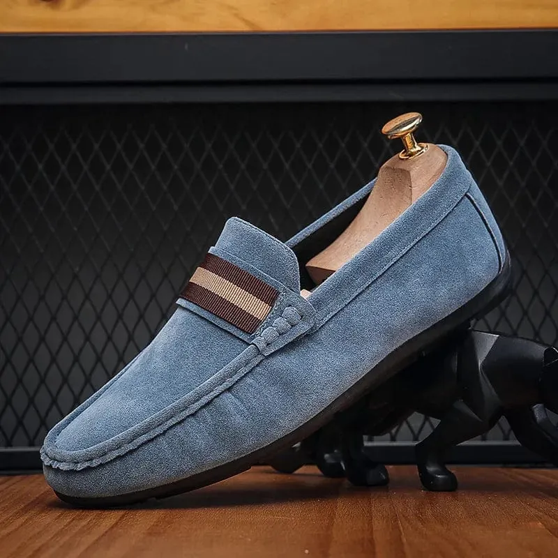 Effortless Style: Spring Suede Loafers for Men - Casual Slip-on Driving Moccasins with High-Quality Comfort for Stylish and Comfortable Walks