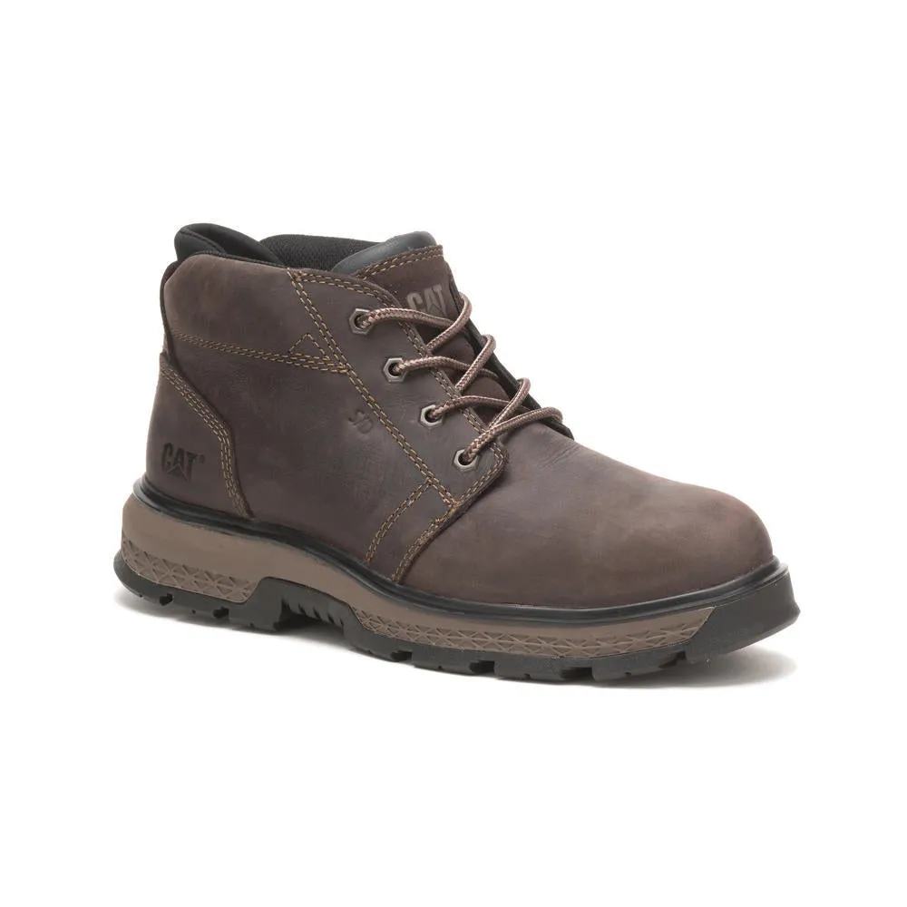 Exposition 4.5 Inch Alloy-Toe SD Work Boots Dark Brown