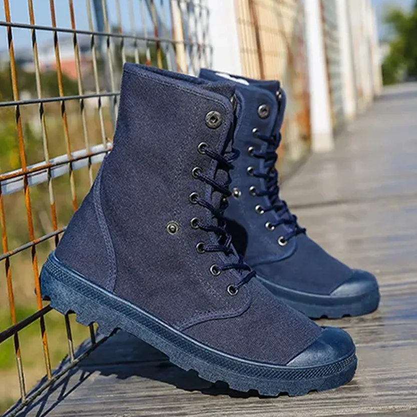 Funki Buys | Boots | Men's Canvas High Top Combat Boots