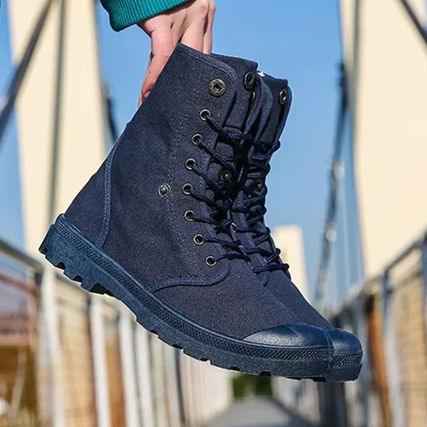 Funki Buys | Boots | Men's Canvas High Top Combat Boots