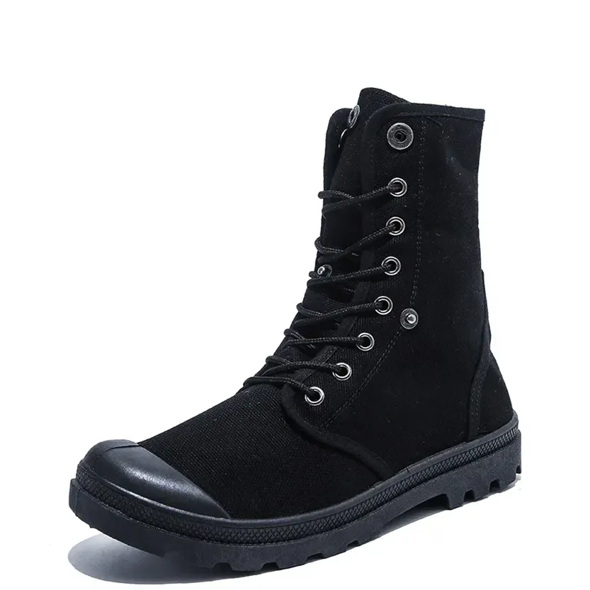 Funki Buys | Boots | Men's Canvas High Top Combat Boots