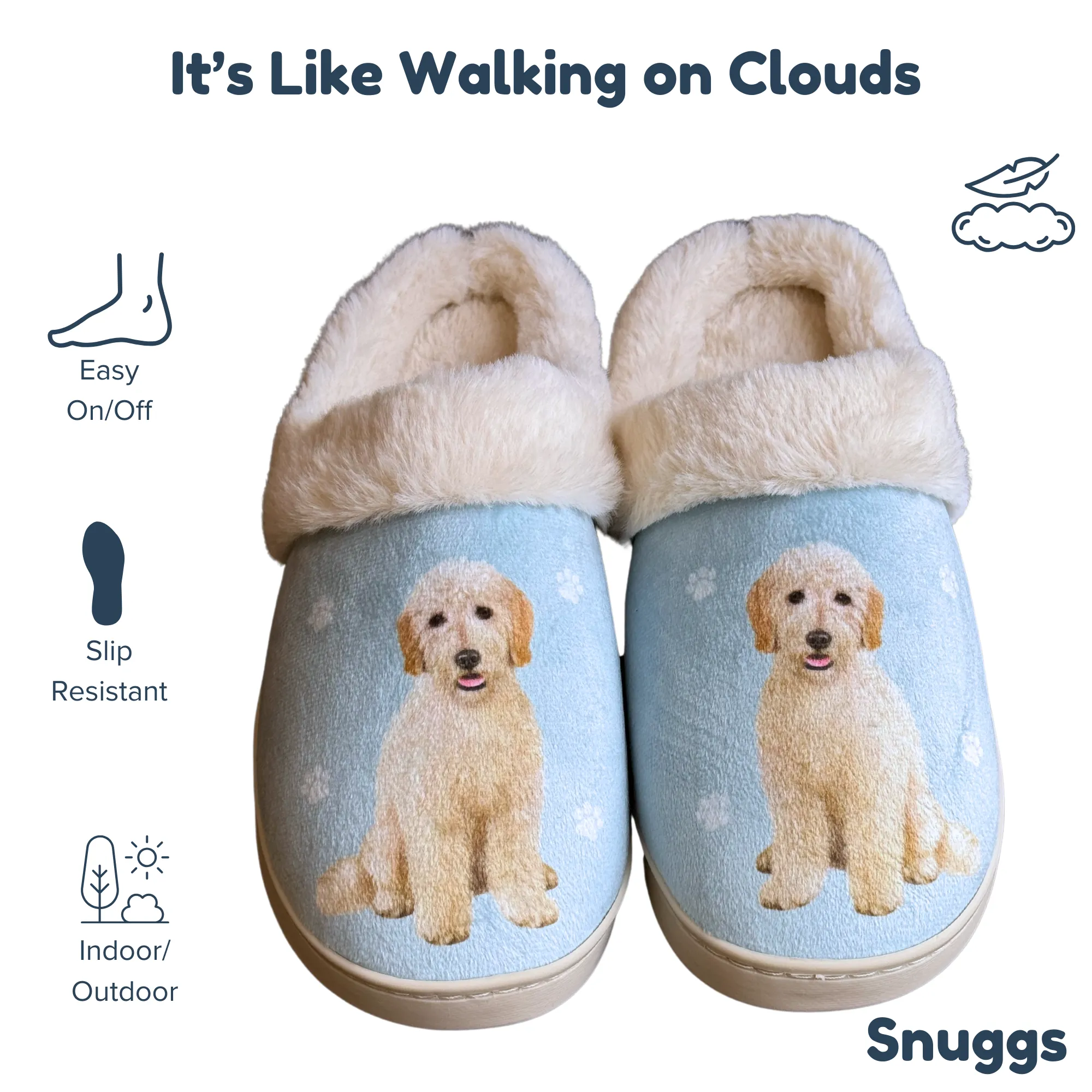 Goldendoodle Snuggs Slippers