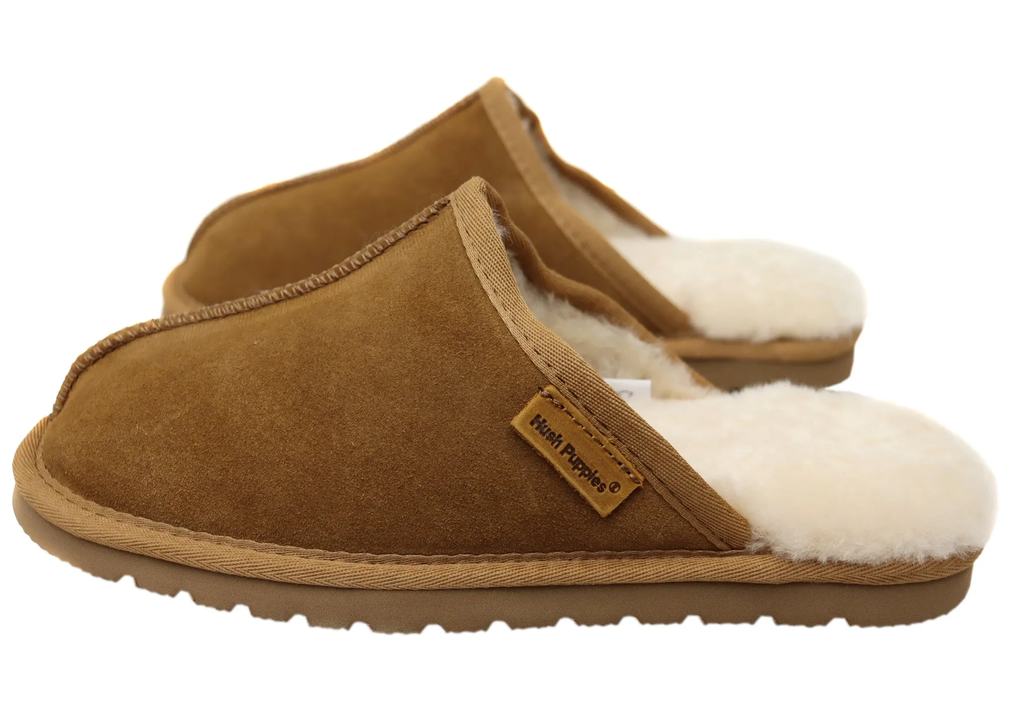 Hush Puppies Loch Mens Comfortable Open Back Slippers