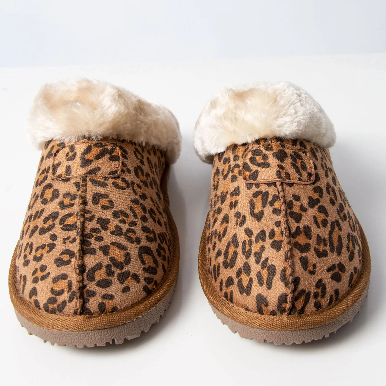 Jill Leopard | Slipper | Tan