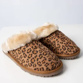 Jill Leopard | Slipper | Tan