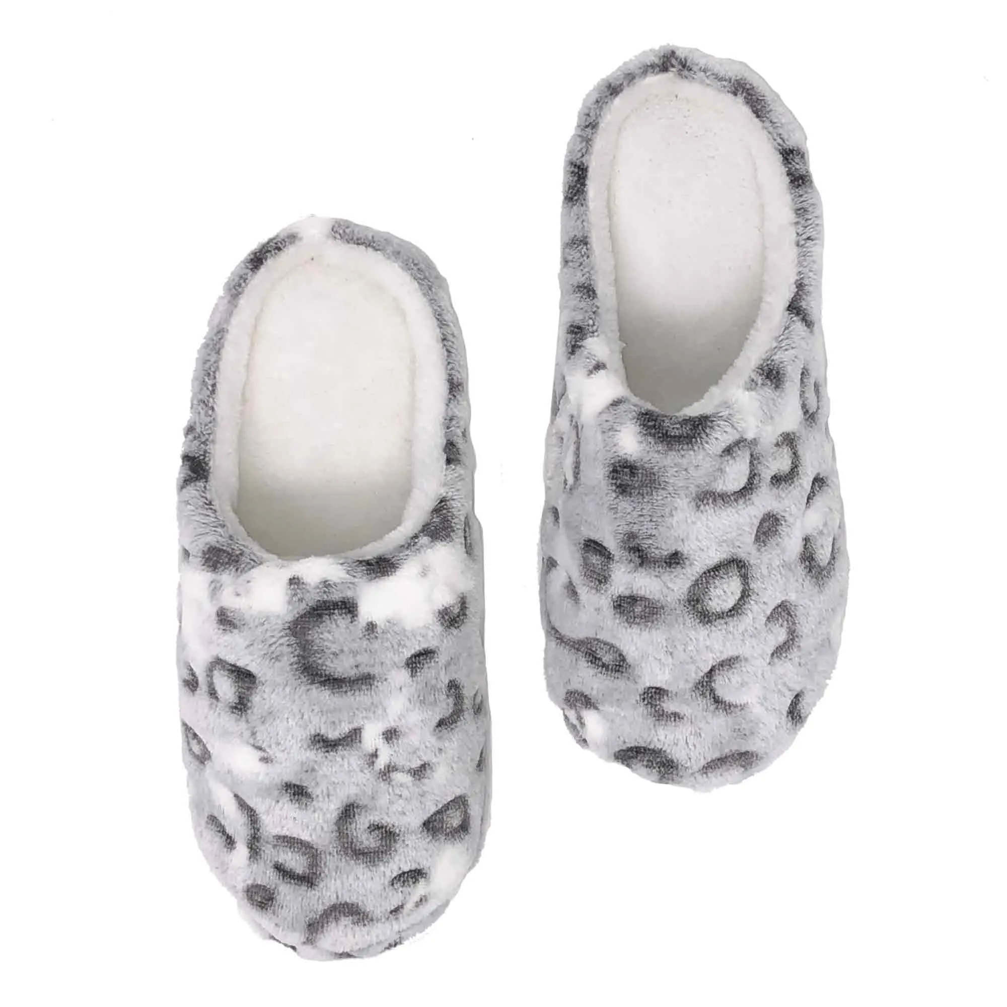 Memory Leopard Print Foam Slippers