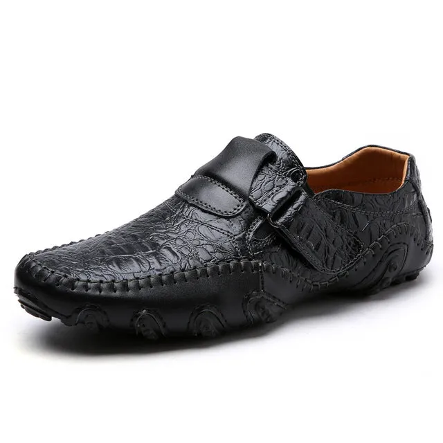 Men's Casual Shoes British Style Moccasins Genuine Leather Flats Zapatos Hombre Loafers Footwear Men Winter&Sping Chaussures