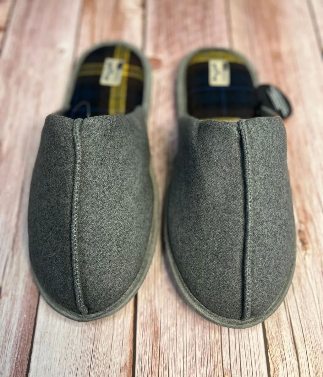 Men's Grey Mule Slippers