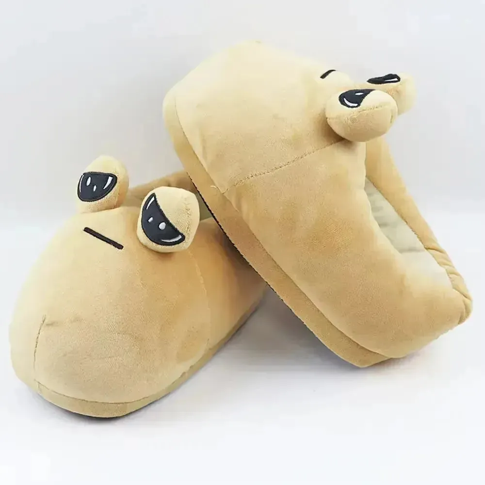 My Pet Alien Pou Plush Slippers