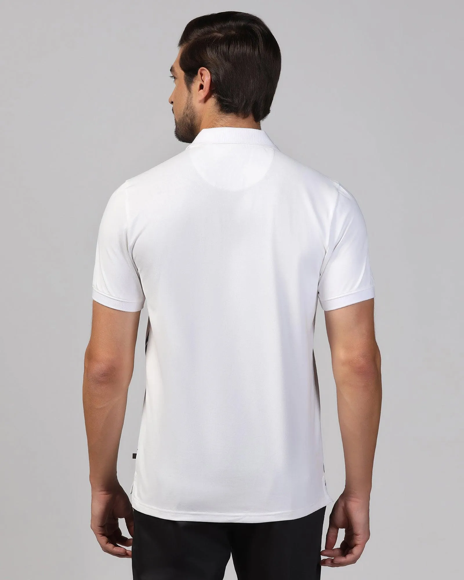 Polo White Printed T-Shirt - Mizu