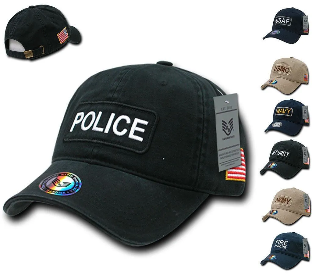 Rapid Dominance Flag Raid US USA Military Army Law Enforcement Embroidered Cotton Caps Hats