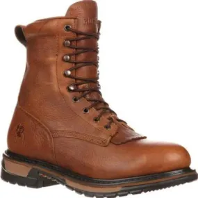 Rocky Original Ride Men's Lacer Waterproof Western Soft Toe Boots Fq0002723 In Brown