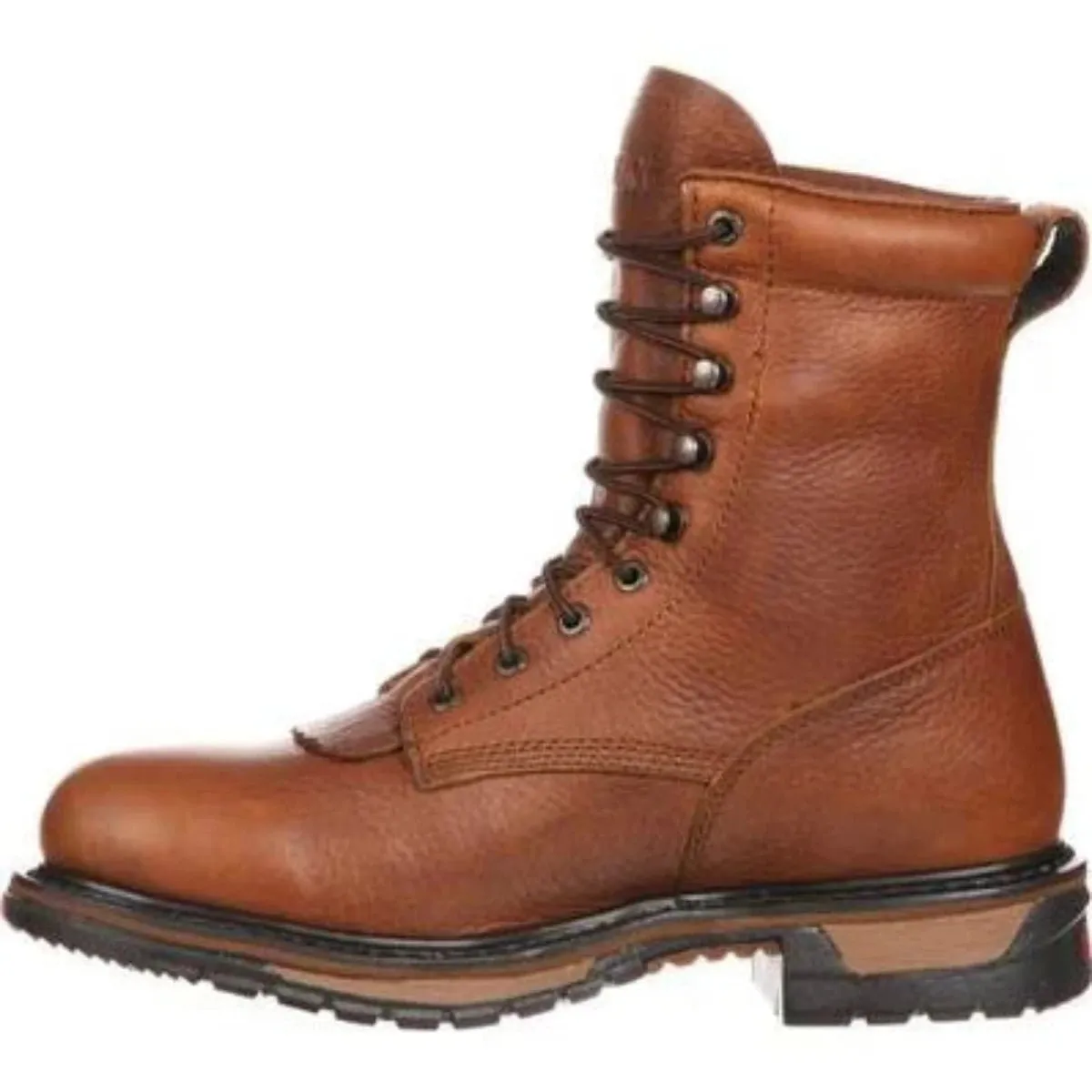 Rocky Original Ride Men's Lacer Waterproof Western Soft Toe Boots Fq0002723 In Brown