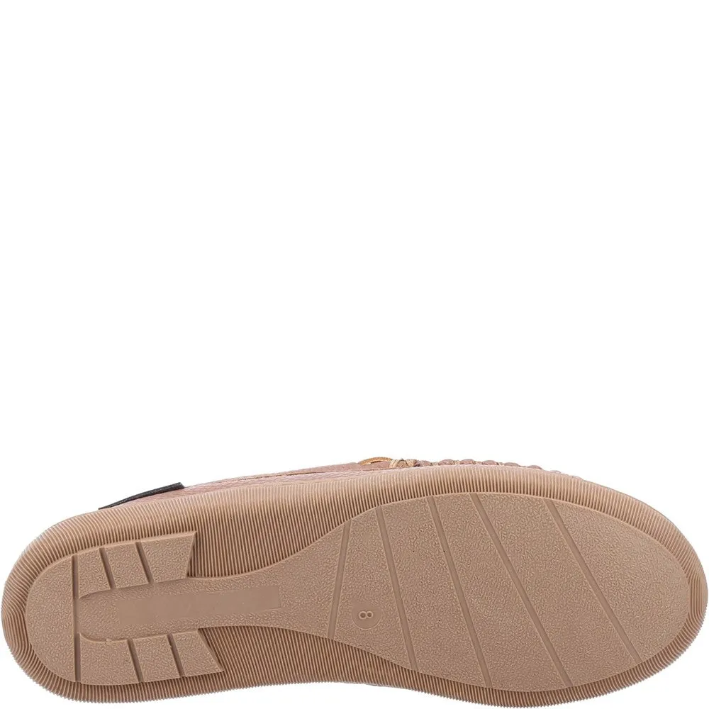 Tan Ace Leather Slippers