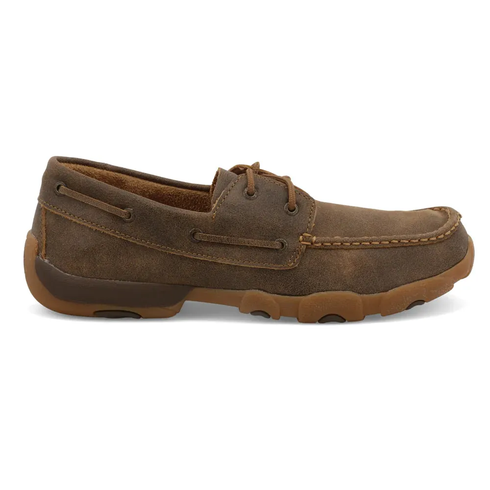 Twisted X Men's Boat Shoe Driving Moc- Bomber