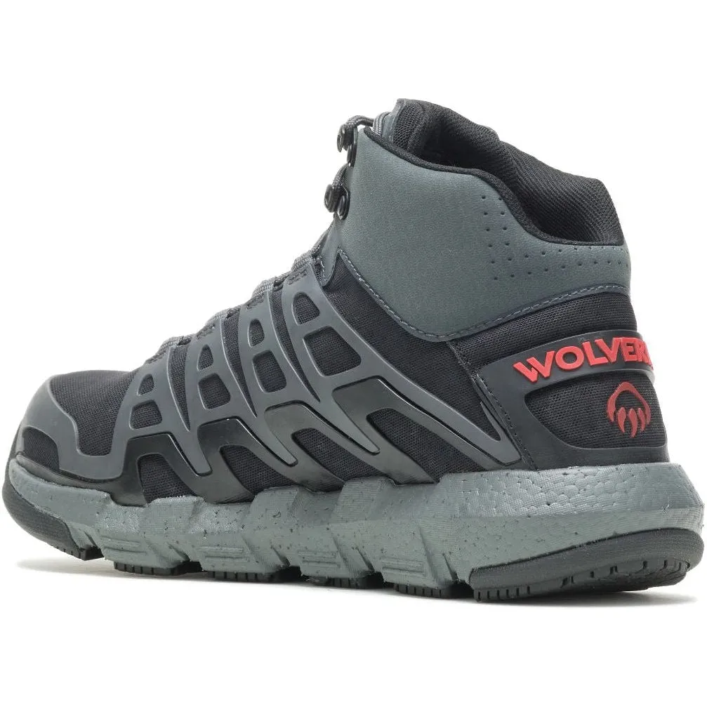 Wolverine Men's Rev Vent Durashocks Carbon Toe Boot - Charcoal - W211018