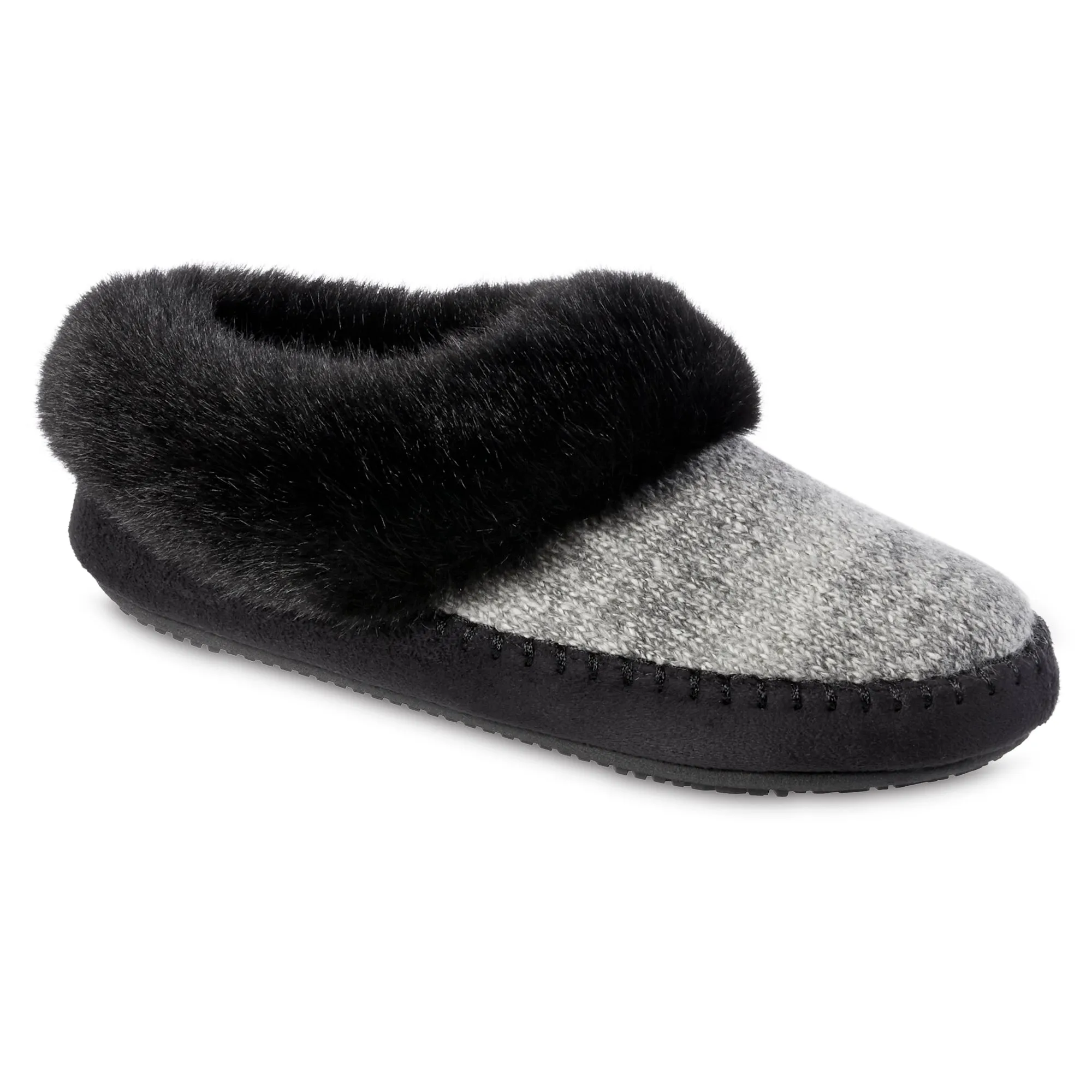 Women's Marni Short Bootie Slippers With Knit And Memory Foam